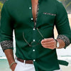 Fashion Loose Breathable Pocket Men's Long Sleeve Shirt