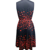 Ladies' V-neck Heart-shaped Printed Casual Off Shoulder Dress