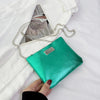 Chain Bag Western Style Good-looking Envelope Package Solid Color Casual