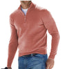 Men's Fashion Casual Long Sleeve V-neck Cashmere Zipper Top