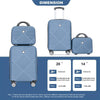 2-piece Luggage Set With Lightweight ABS And Rotating Wheels