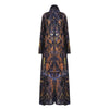 Women's Long-sleeved Cardigan Printed Dress