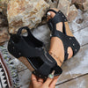 Summer Zipper Wedges Sandals Women's Lightweight Height Increasing Shoes Fashion Casual Sandals