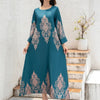 Ladies Middle East Abaya Abaya - Flower Printed Long Robe