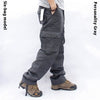 Multi-Pocket Workwear Casual Trousers Straight Work Uniforms Men's Pants