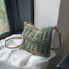 One Mini Solid Crochet Crossbody Bag With Adjustable Shoulder Strap For Women, Perfect As A Gift For Leisure, Woven Mini Bag