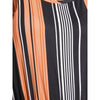 Women's Sleeveless Striped Printing Series Waist Jumpsuit