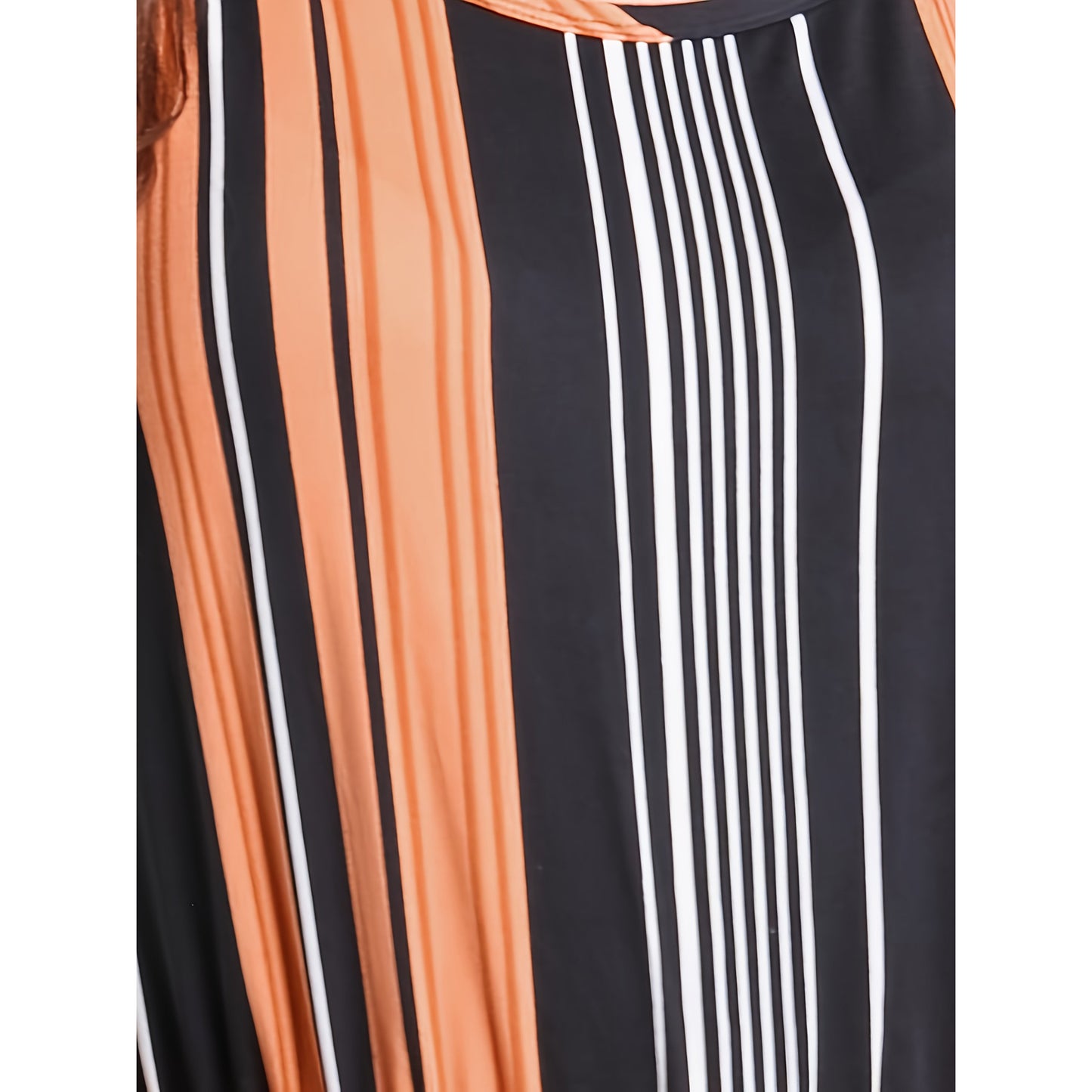 Women's Sleeveless Striped Printing Series Waist Jumpsuit