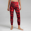 Lover Red Camouflage Print Yoga Pants Ladies