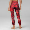 Lover Red Camouflage Print Yoga Pants Ladies