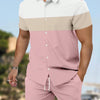 Men's Loose Casual Geometric Short Shirt