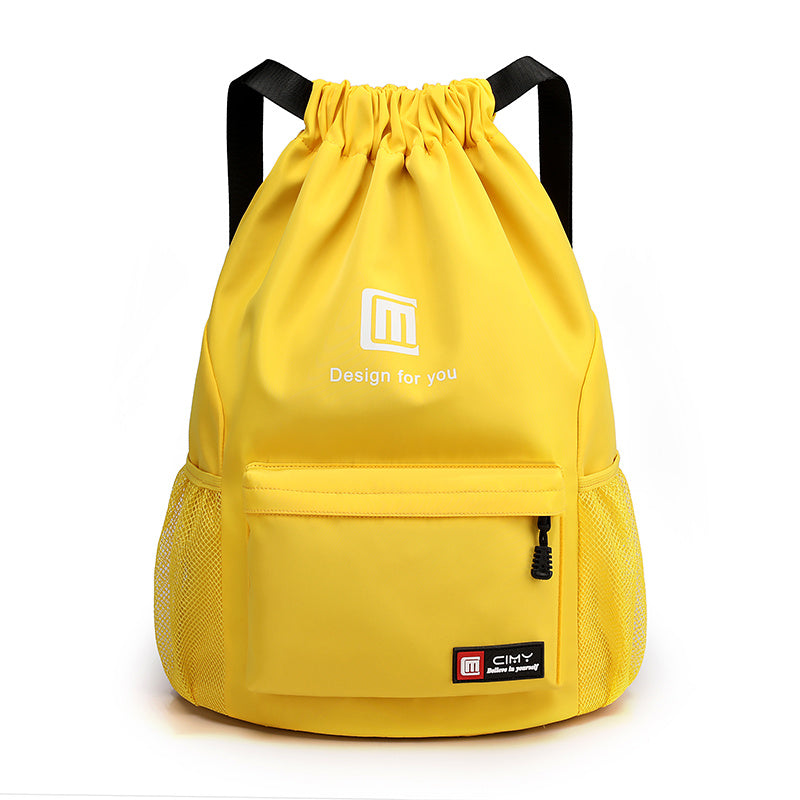 Travel Backpack Women's Large Capacity Travel Exercise Bag Drawstring Bag Drawstring Bag Oxford Waterproof