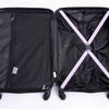 3-piece Luggage Set ABS, With Two Hooks, Swivel Wheels, TSA Lock