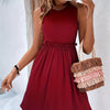 Vacation Sleeveless Lace Knitted Dress