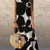 Holidaya Ladies Summer Floral Print Round Neck Sleeveless Dress For Casual Or Vacation