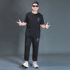 Oversized T-shirt And Trousers Two-piece Fat Casual Sports Suit