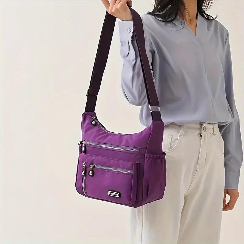 Fashion Casual Nylon Cloth Messenger Bag For Women Shoulder Bags Multi Layer Female Crossbody Bags Waterproof Mother Bag Purse