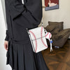 Women's Baseball Shoulder Bag Crossbody Transparent Small Square Bag