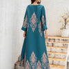 Ladies Middle East Abaya Abaya - Flower Printed Long Robe