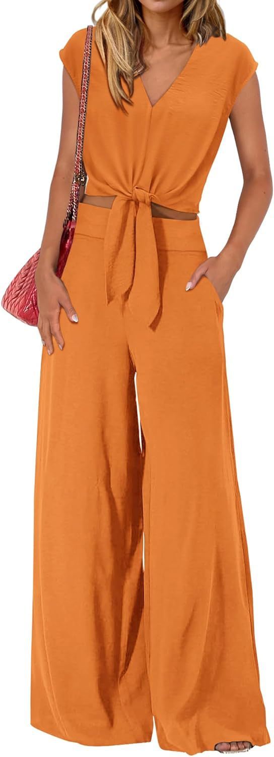 High Waist Slim-fit Wide-legged Pants Suit